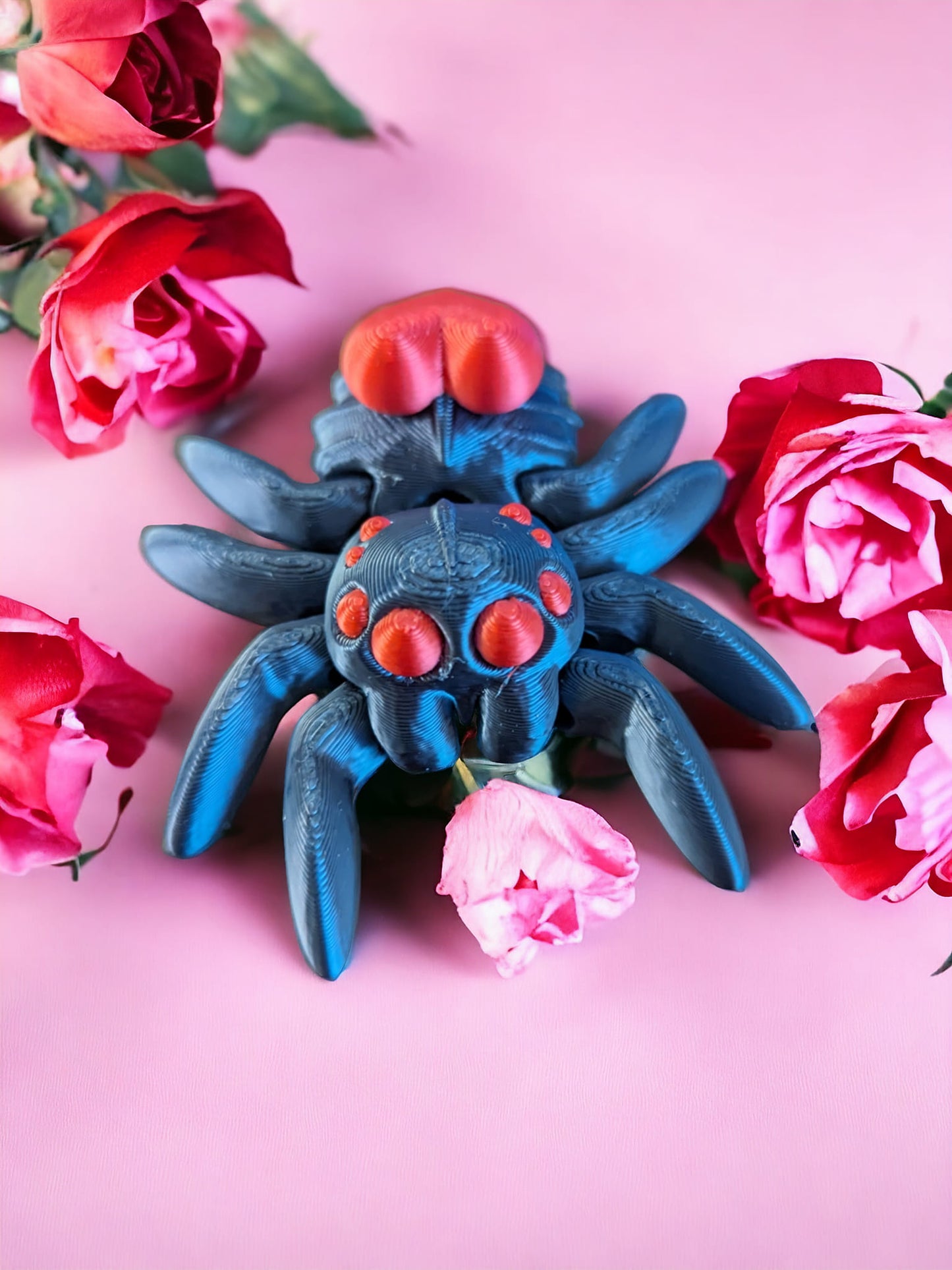 Flexi Heart Fidget Spider - Cinderwing3D Design