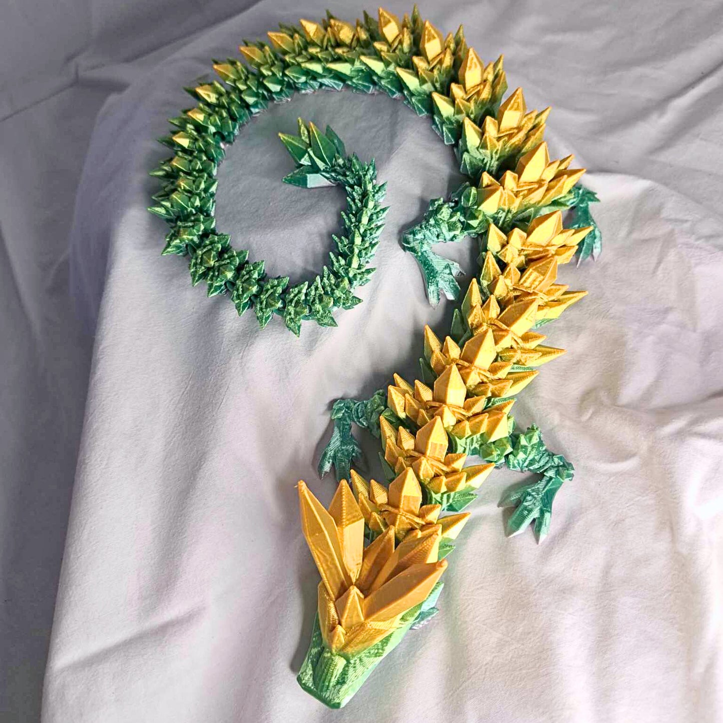 Large Crystal Dragon by Cinderwing3D - 3D Printed