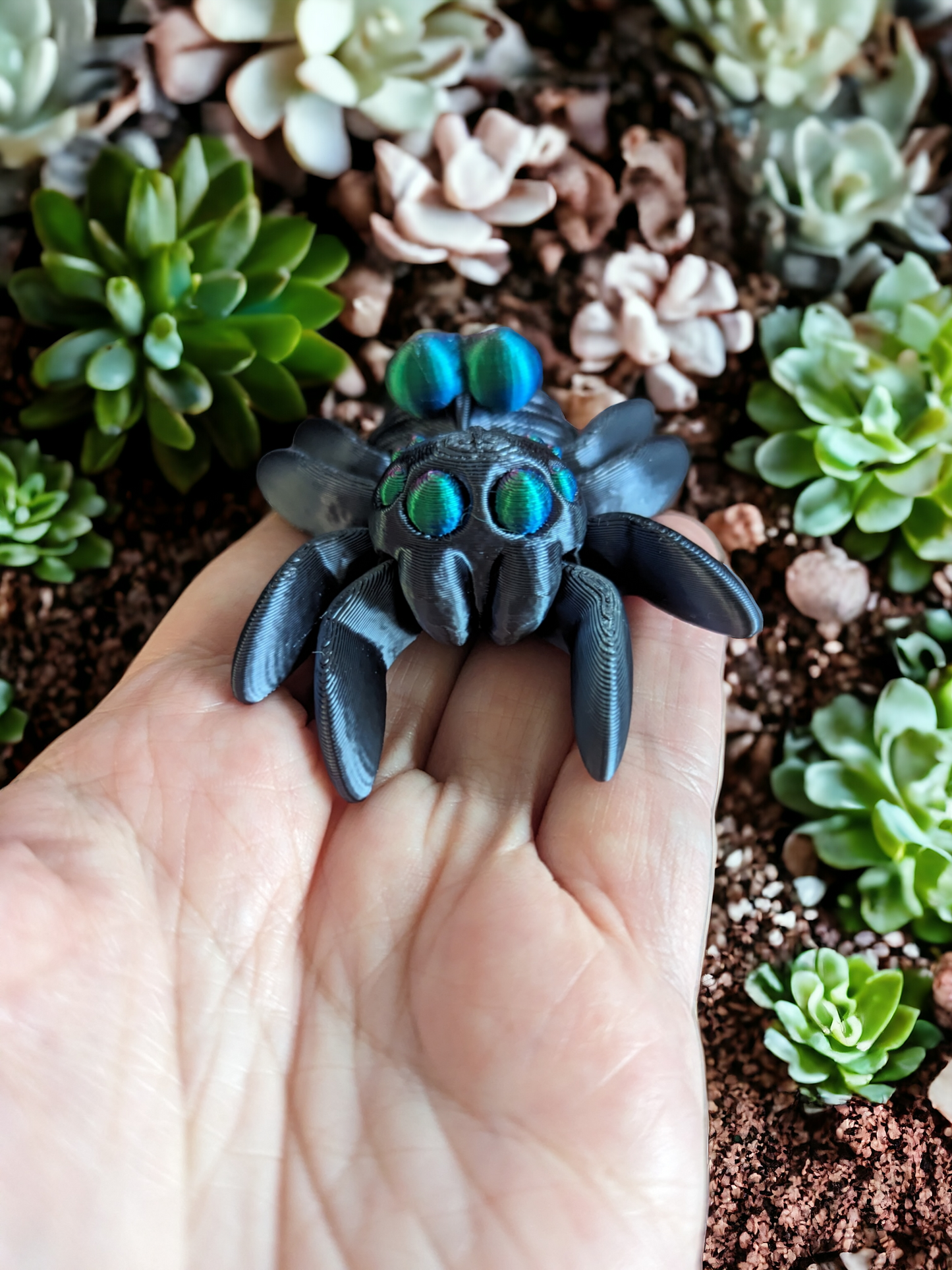 Flexi Heart Fidget Spider - Cinderwing3D Design