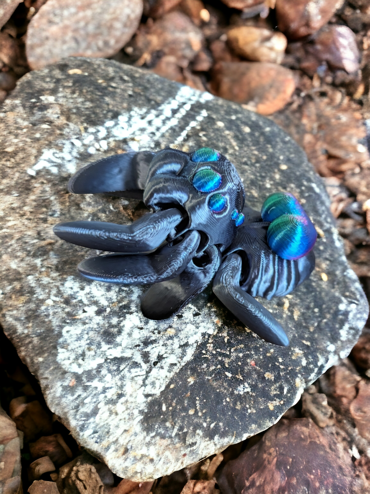 Flexi Heart Fidget Spider - Cinderwing3D Design