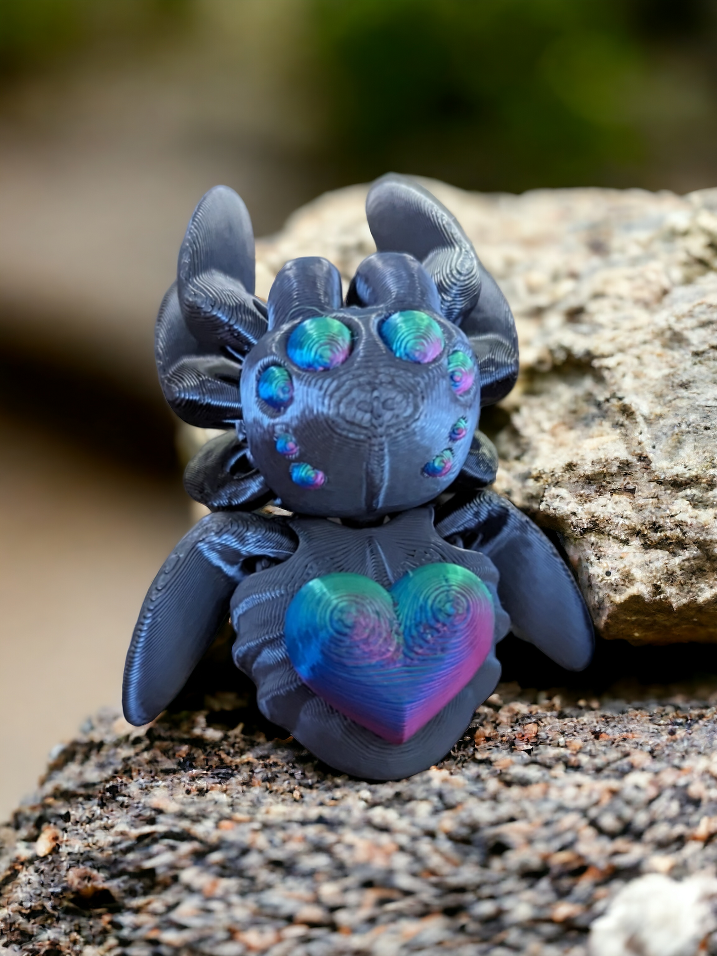 Flexi Heart Fidget Spider - Cinderwing3D Design