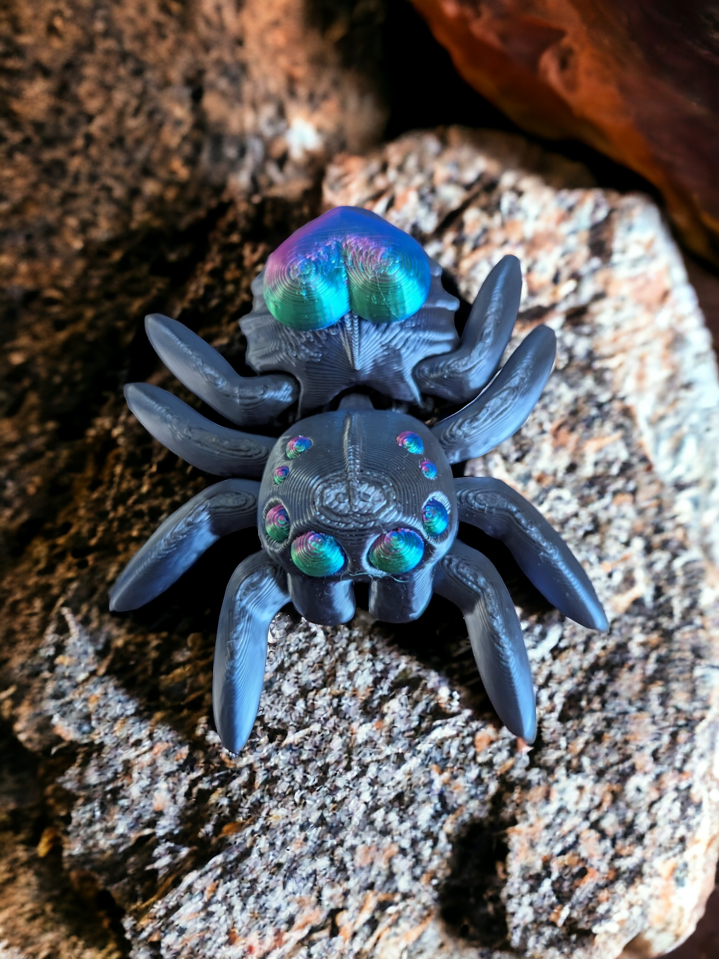 Flexi Heart Fidget Spider - Cinderwing3D Design