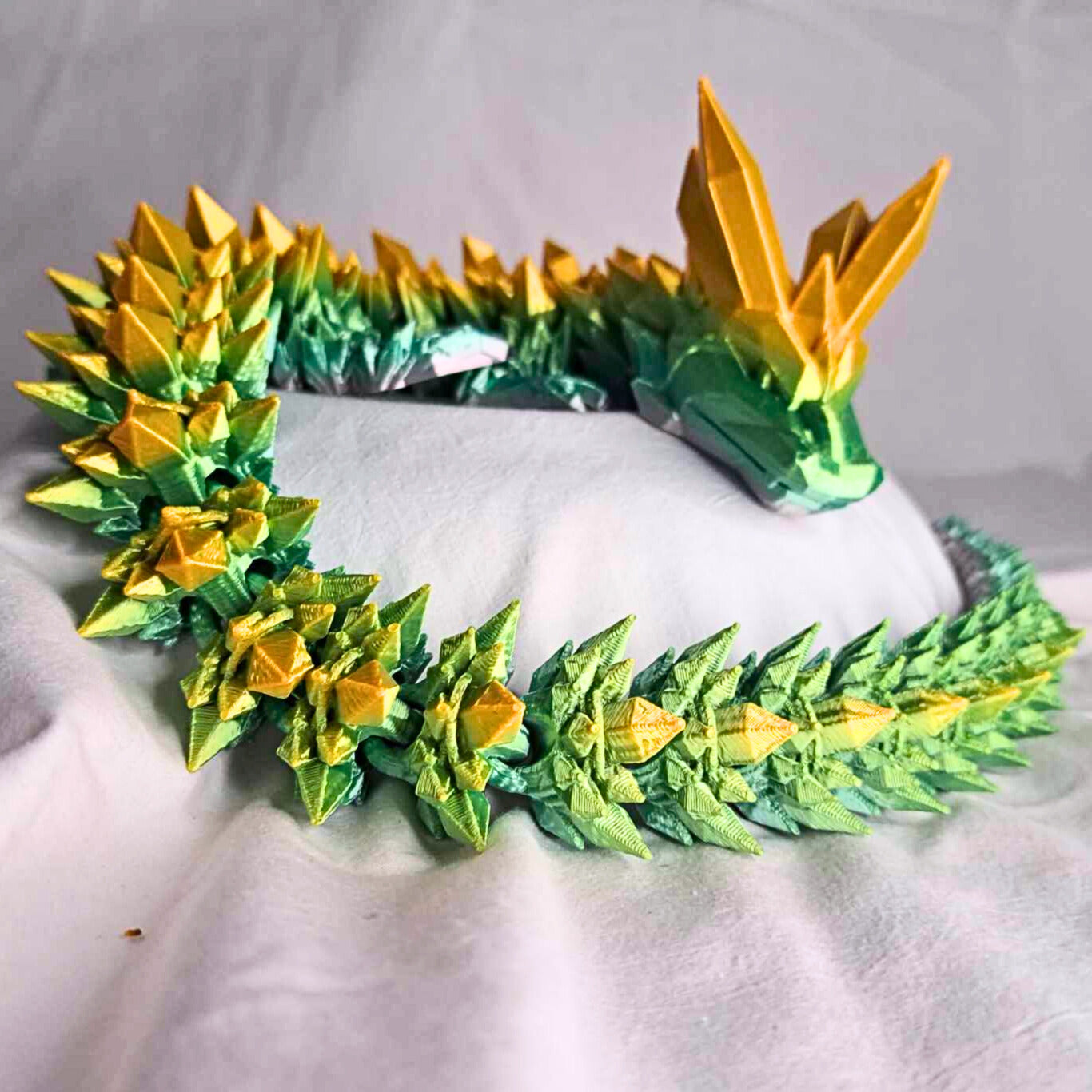 Large Crystal Dragon by Cinderwing3D - 3D Printed