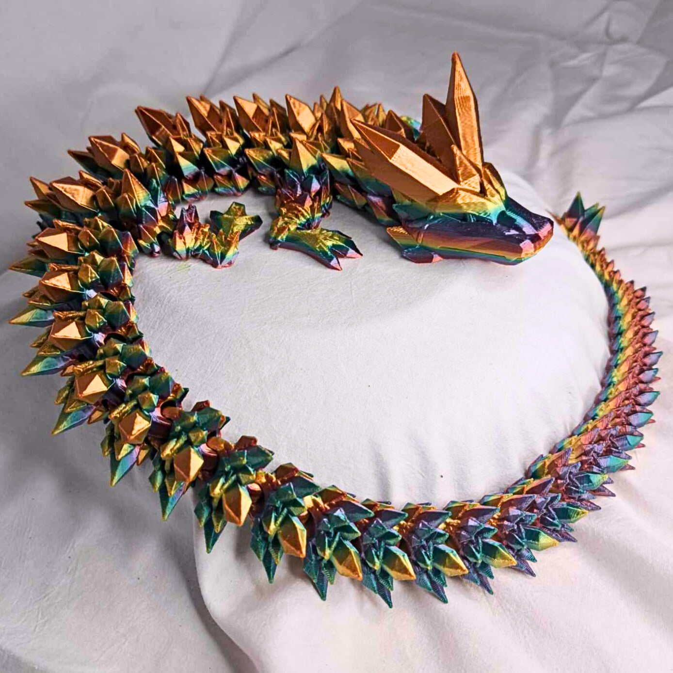 Large Crystal Dragon by Cinderwing3D - 3D Printed