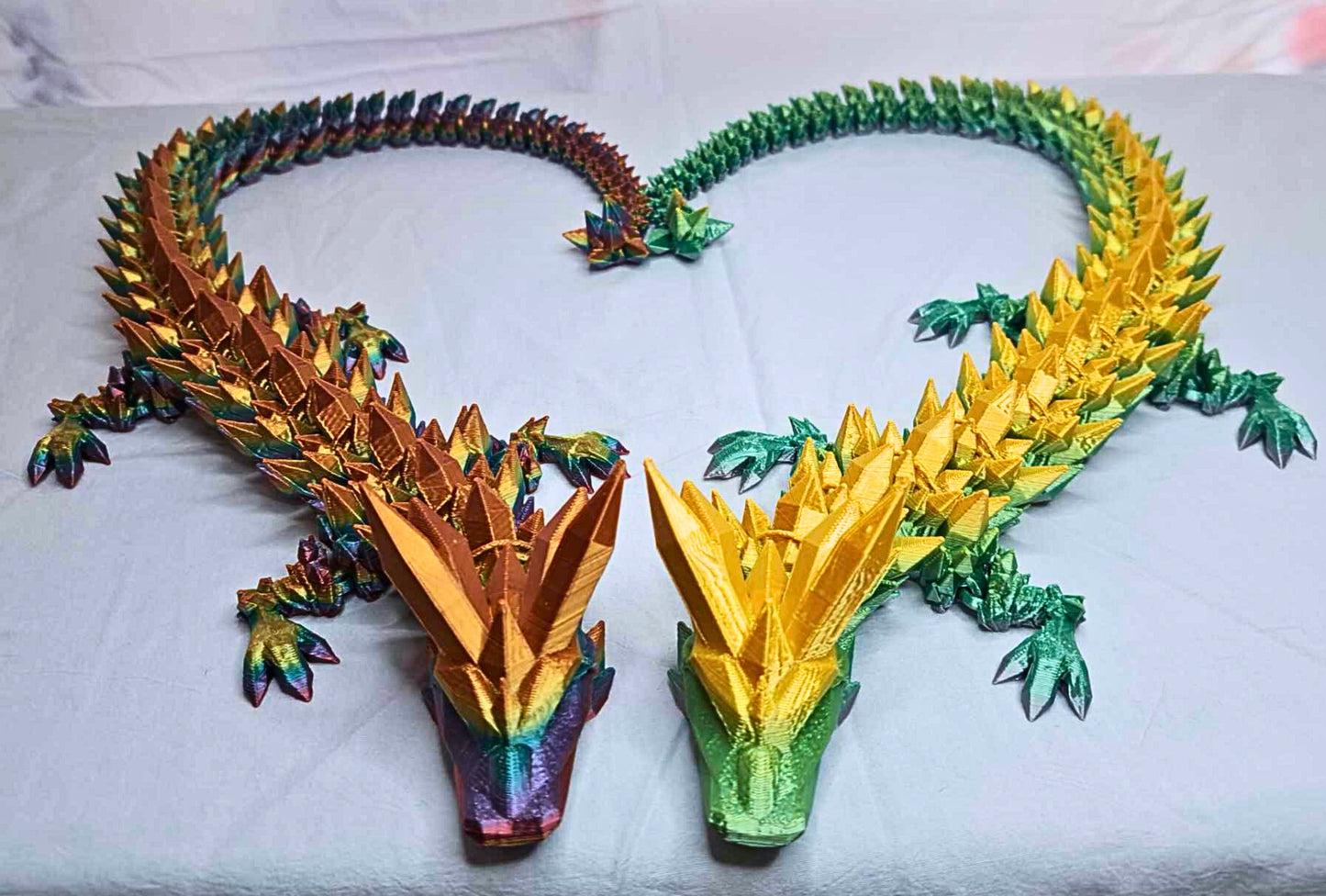 Large Crystal Dragon by Cinderwing3D - 3D Printed